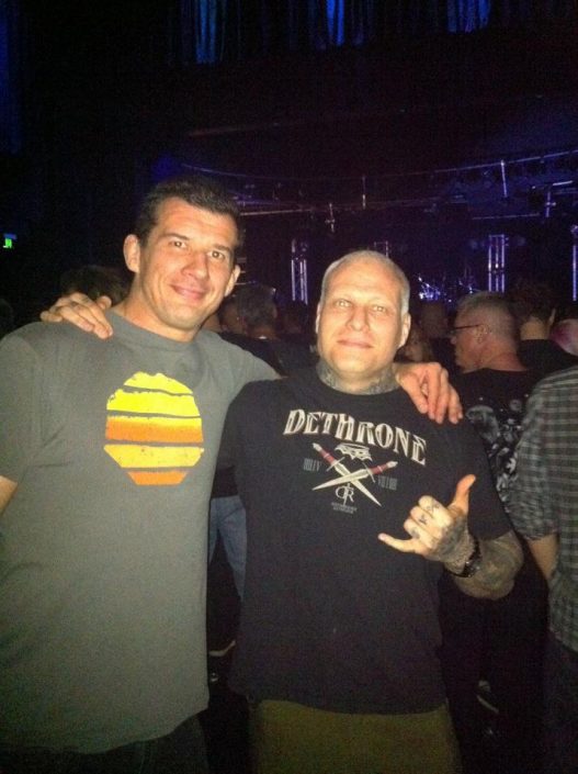 Anthony Perosh and paul Dallow at Fear Factory Sydney