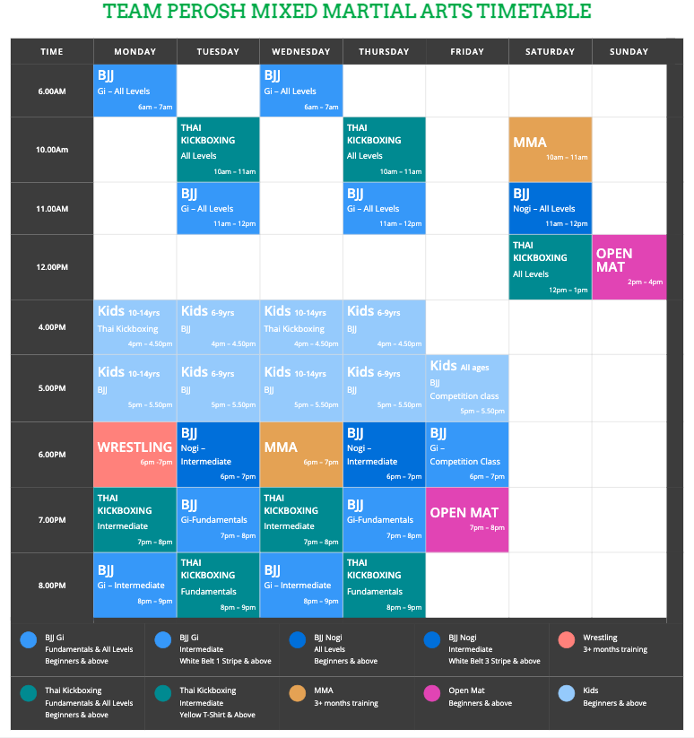 New timetable