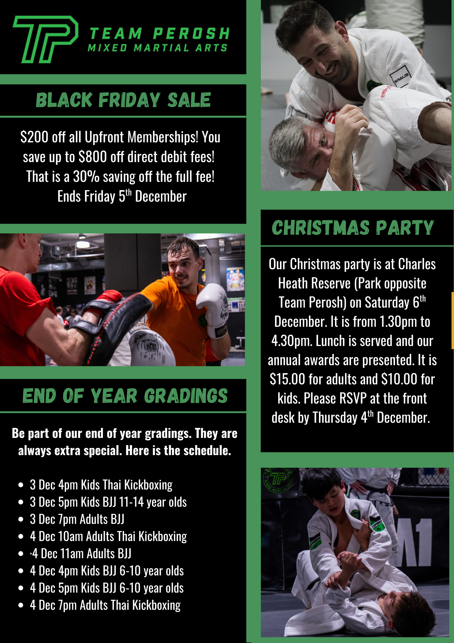 End of year events